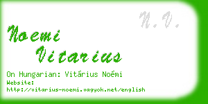 noemi vitarius business card
