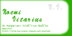 noemi vitarius business card